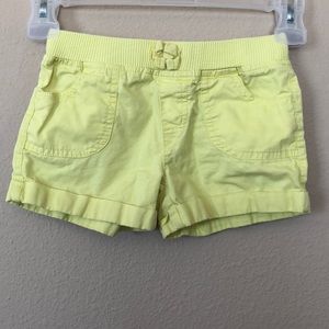Cute yellow shorts for girls